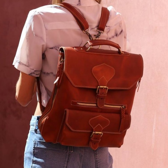 Genuine Leather Backpack from Anouk & Co - Picture 2 of 5